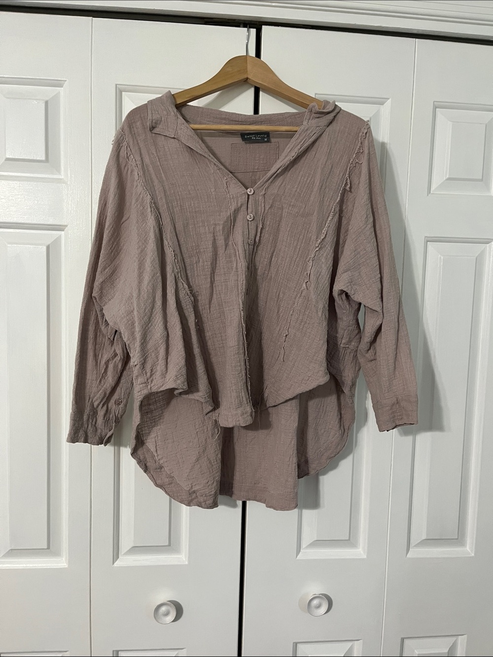 Sweet Lovely by Jen - Raw Edge Shirt - Medium